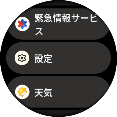 Pixel Watchのスクリーンショット「設定」